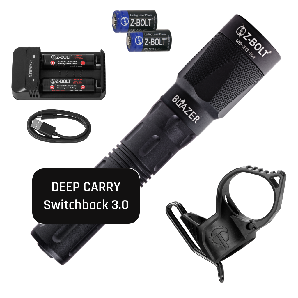 Z-BOLT 650-Lumen 18650 Tactical Flashlight – 200m Long-Range LED Light