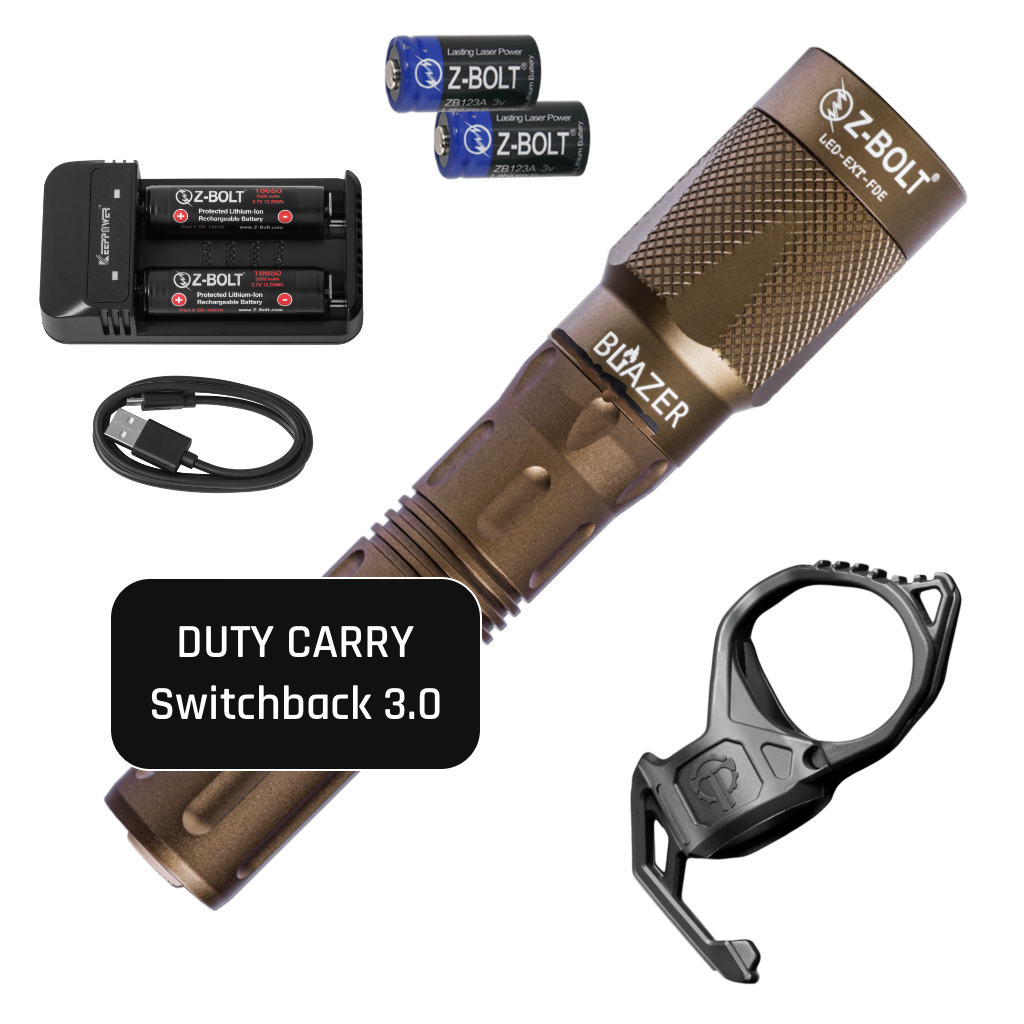 Z-BOLT 650-Lumen 18650 Tactical Flashlight – 200m Long-Range LED Light