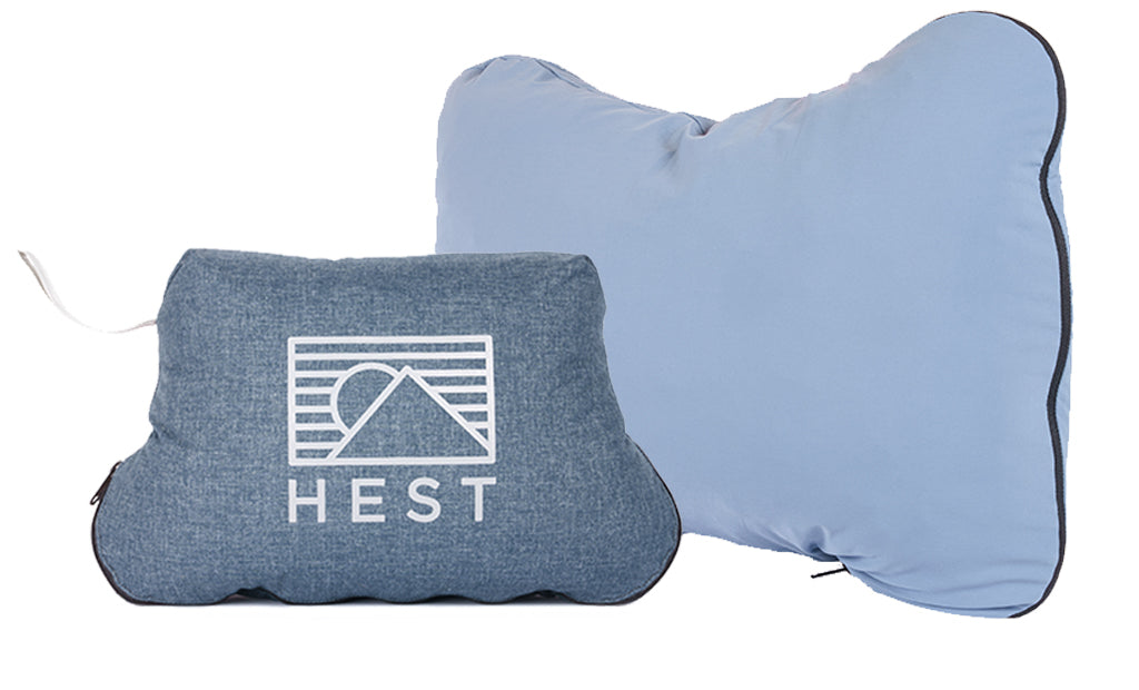 HEST Camp Pillow – Packable Memory Foam Camping & Travel Pillow