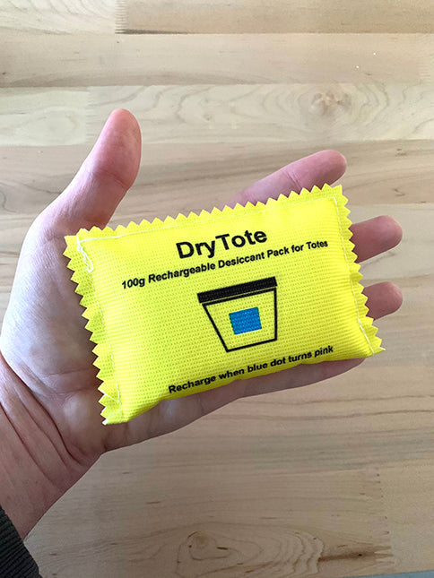 DryTote 100g Reusable Silica Gel Desiccant Pack – Rechargeable Moisture Absorber