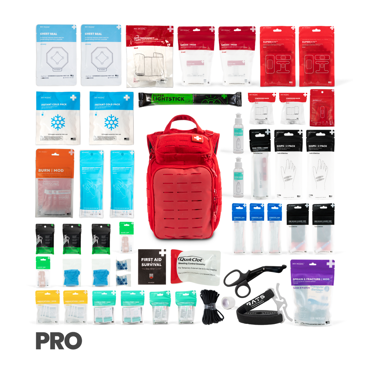 The Recon 250-Piece Emergency First Aid Kit Backpack – Modular Medical Go-Bag