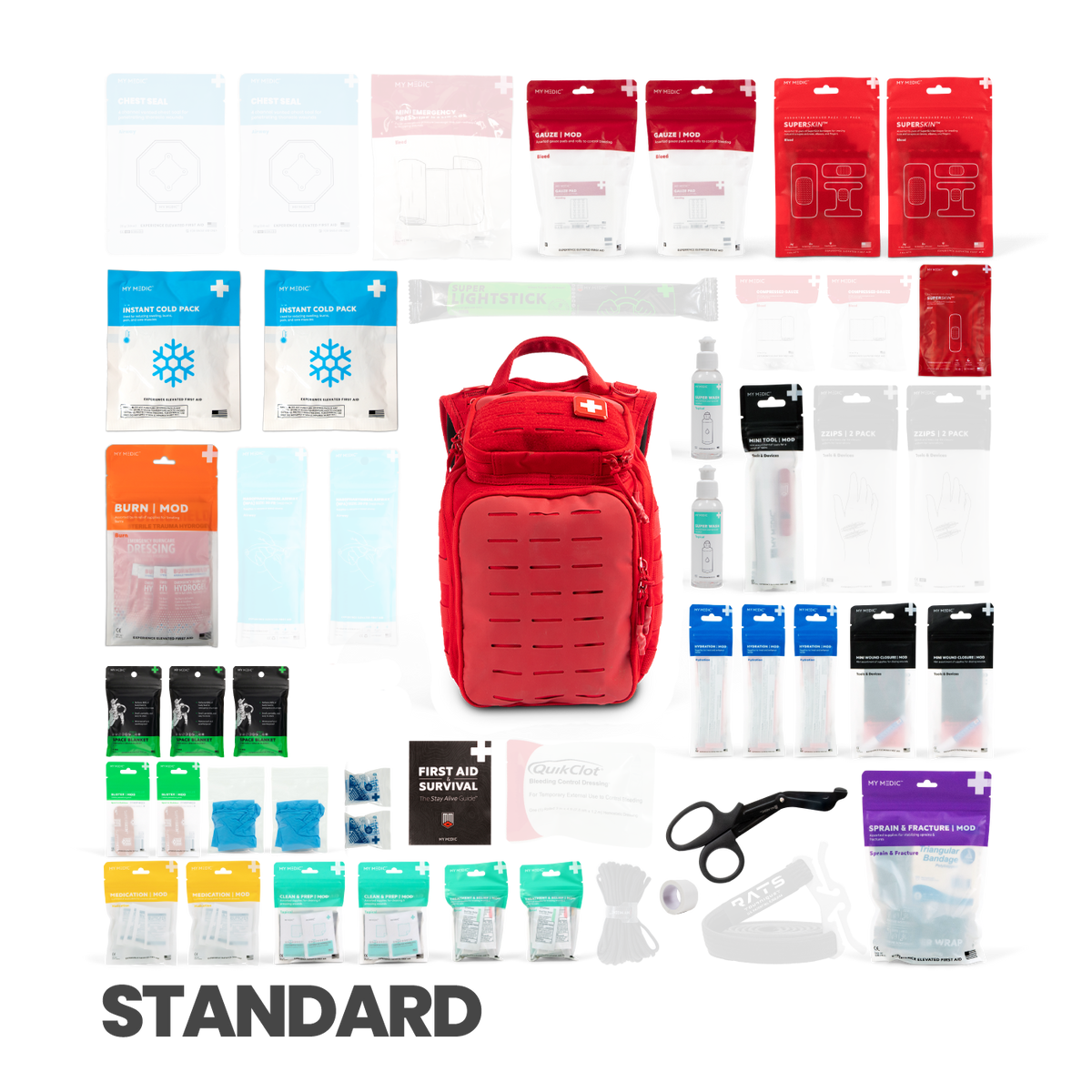 The Recon 250-Piece Emergency First Aid Kit Backpack – Modular Medical Go-Bag