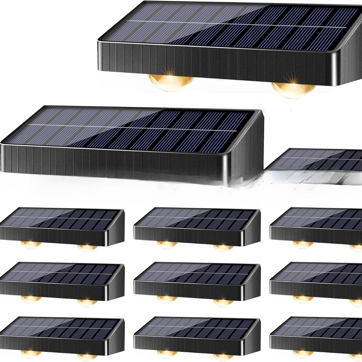 Solar Powered Fence Light With 11 Lighting Modes And Bright Led