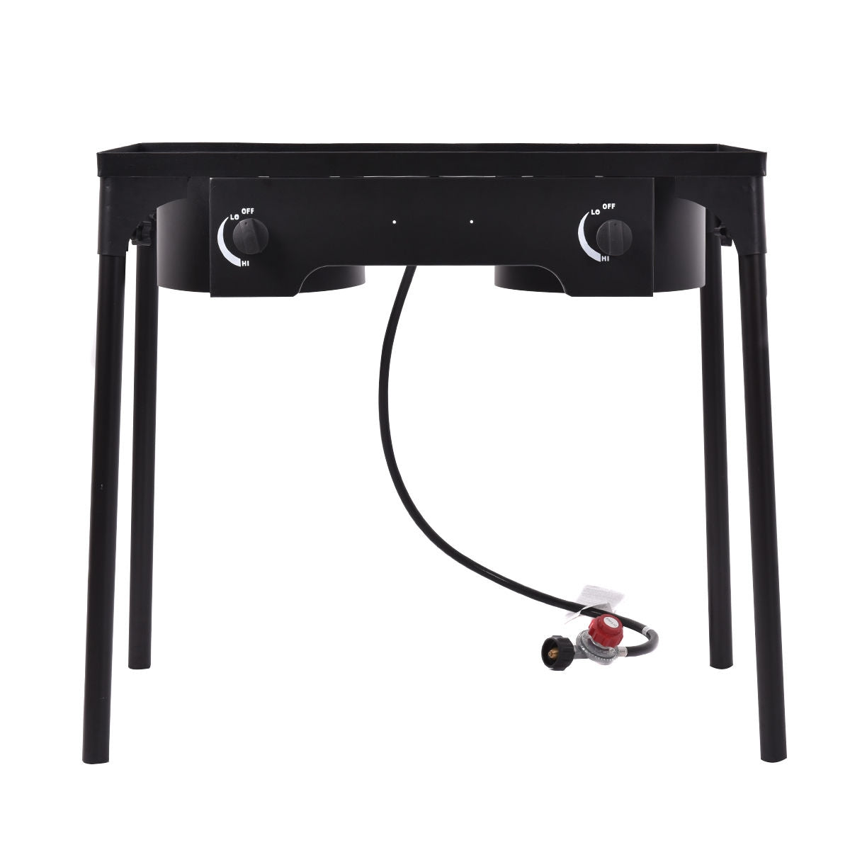 150,000 BTU Double Burner Outdoor Stove – Heavy-Duty Cast Iron Camping & Tailgating Cooker