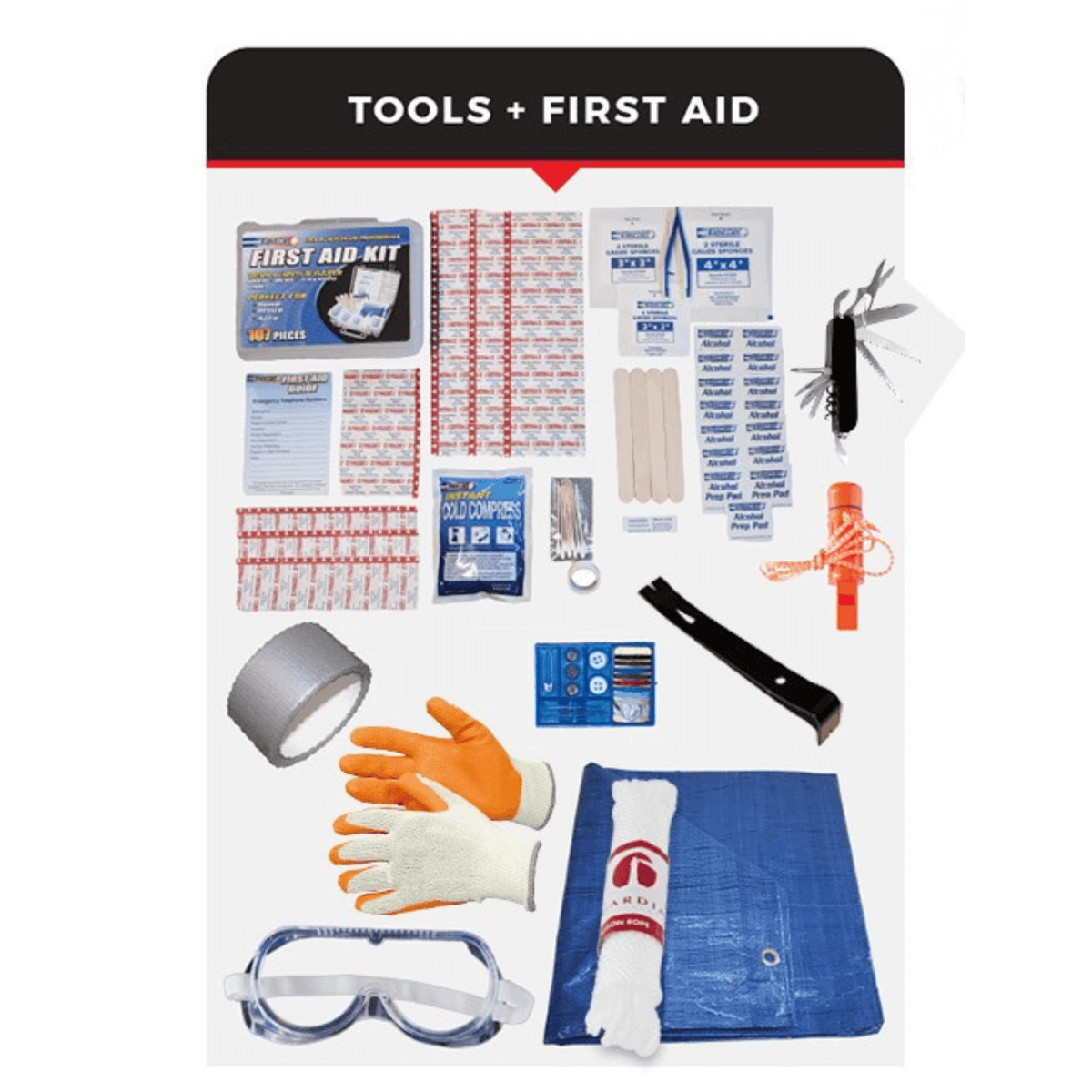 WSK 5-Person 72-Hour Emergency Survival Kit – Food, Water, First Aid & Shelter Bucket