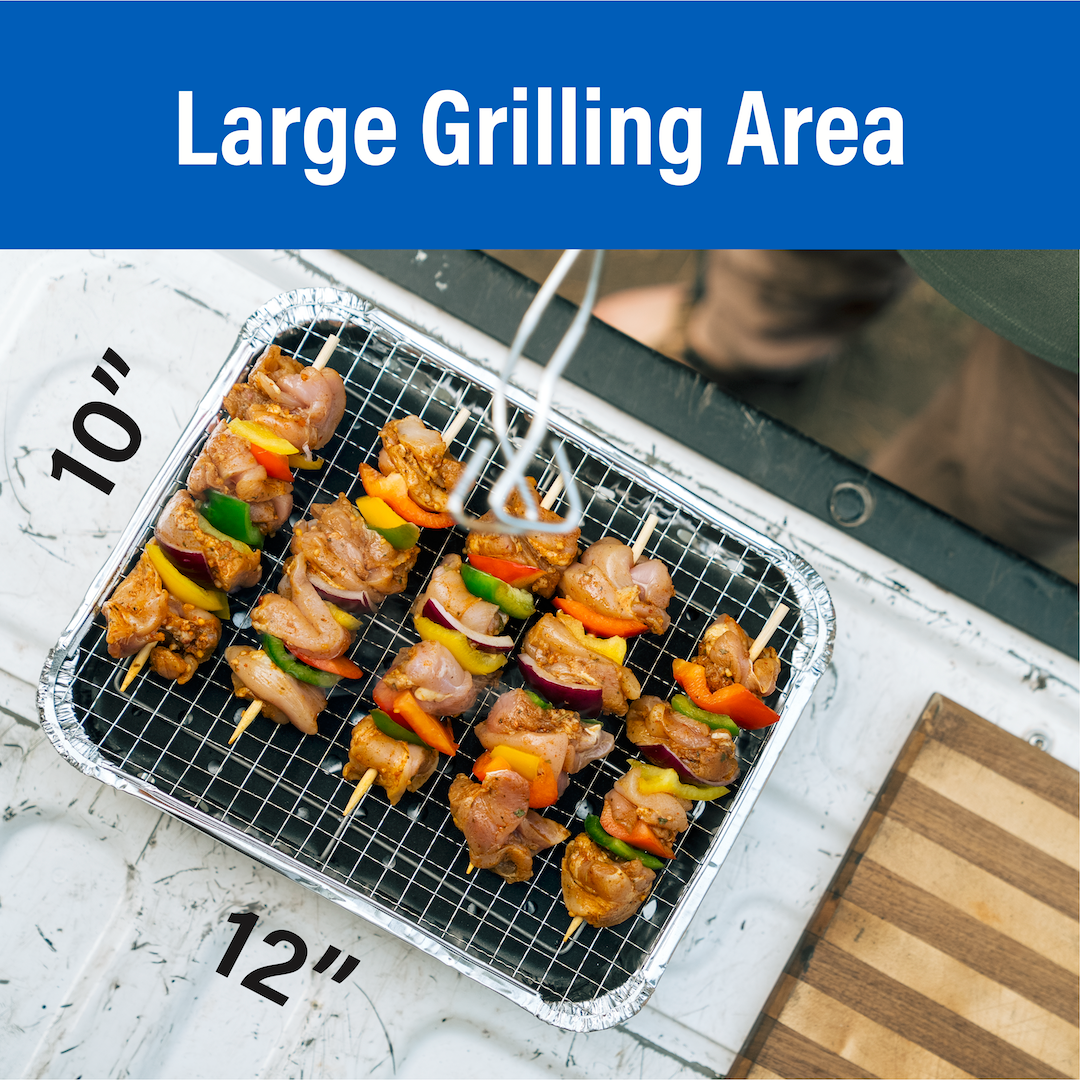 Pull Start Portable Disposable Charcoal Grill – Instant-Light Camping & Tailgating Grill