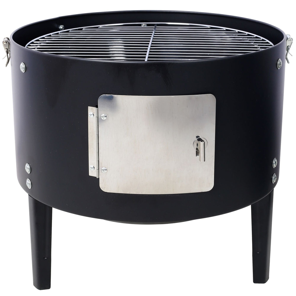 Vertical Charcoal Smoker & Grill – 453 Sq. In. 2-Tier Outdoor BBQ with Thermometer & Dual Access Doors