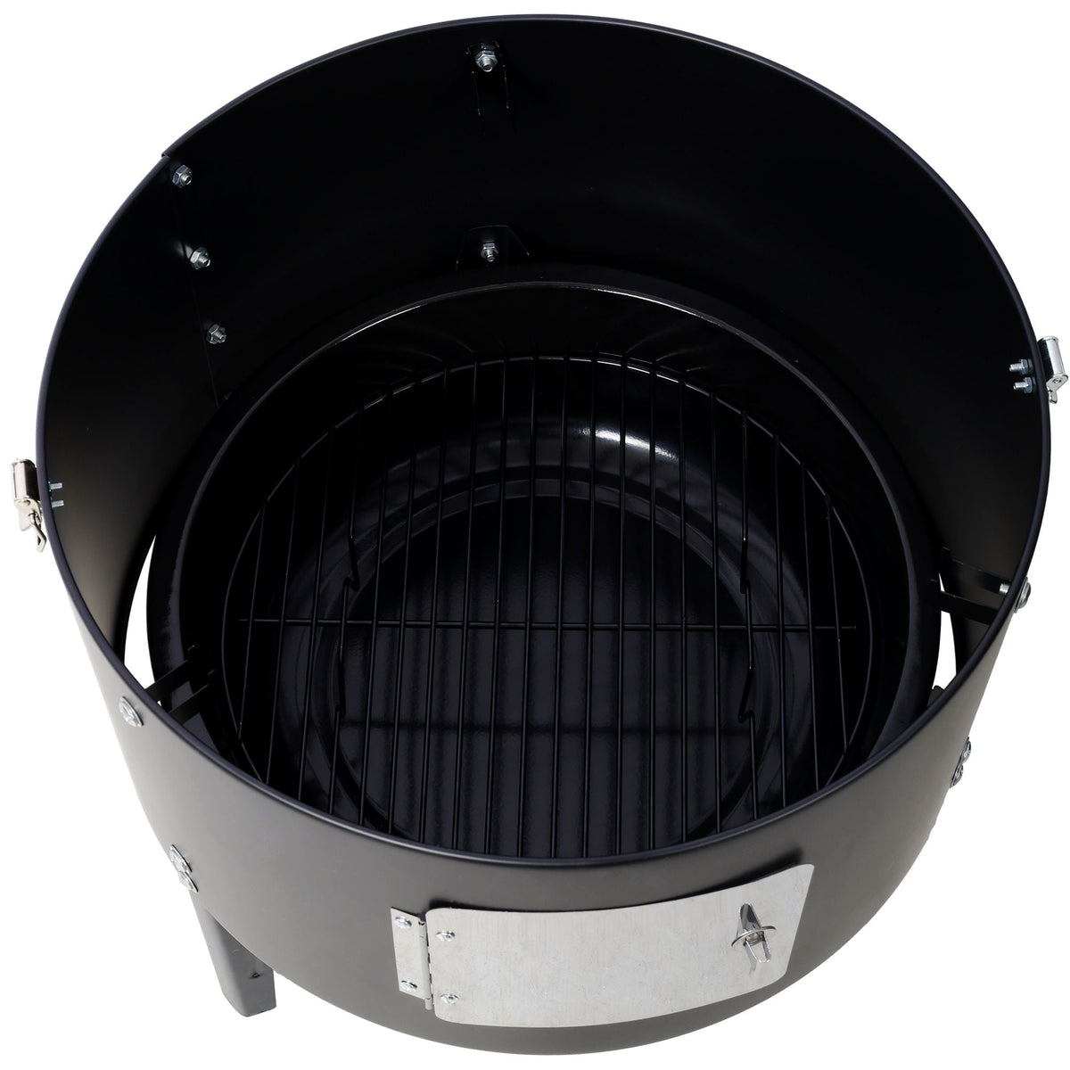 Vertical Charcoal Smoker & Grill – 453 Sq. In. 2-Tier Outdoor BBQ with Thermometer & Dual Access Doors