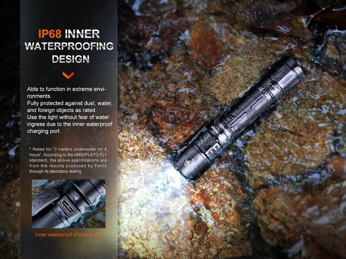 Fenix PD35R 1700-Lumen Rechargeable LED Flashlight – USB-C, 1,100+ ft Beam