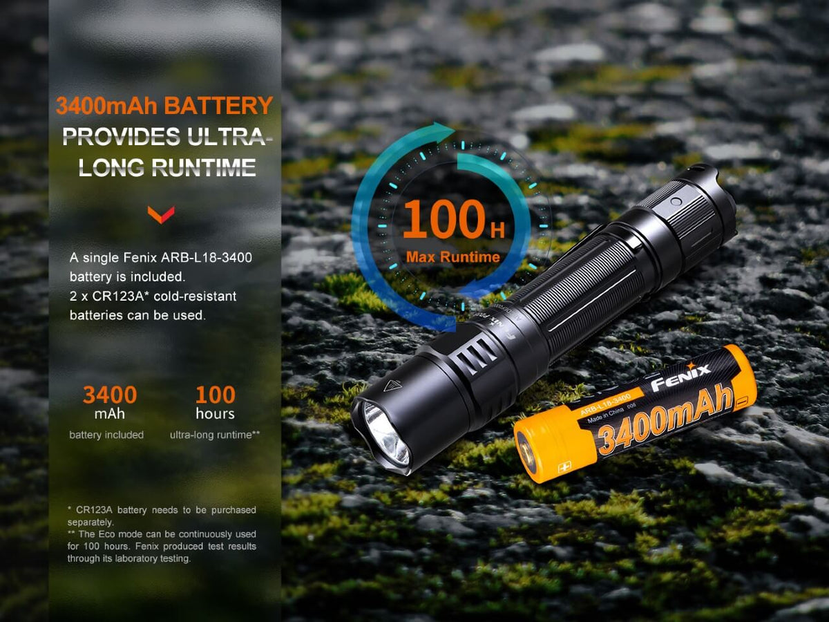 Fenix PD35R 1700-Lumen Rechargeable LED Flashlight – USB-C, 1,100+ ft Beam