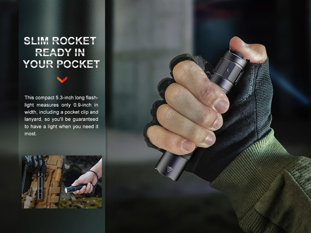 Fenix PD35R 1700-Lumen Rechargeable LED Flashlight – USB-C, 1,100+ ft Beam