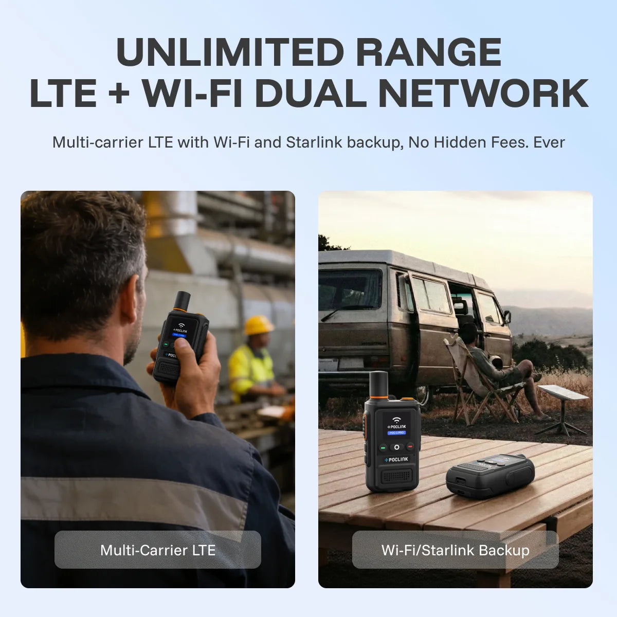POC 1 Pro 4G WiFi Global Walkie Talkie Long Range Communication
