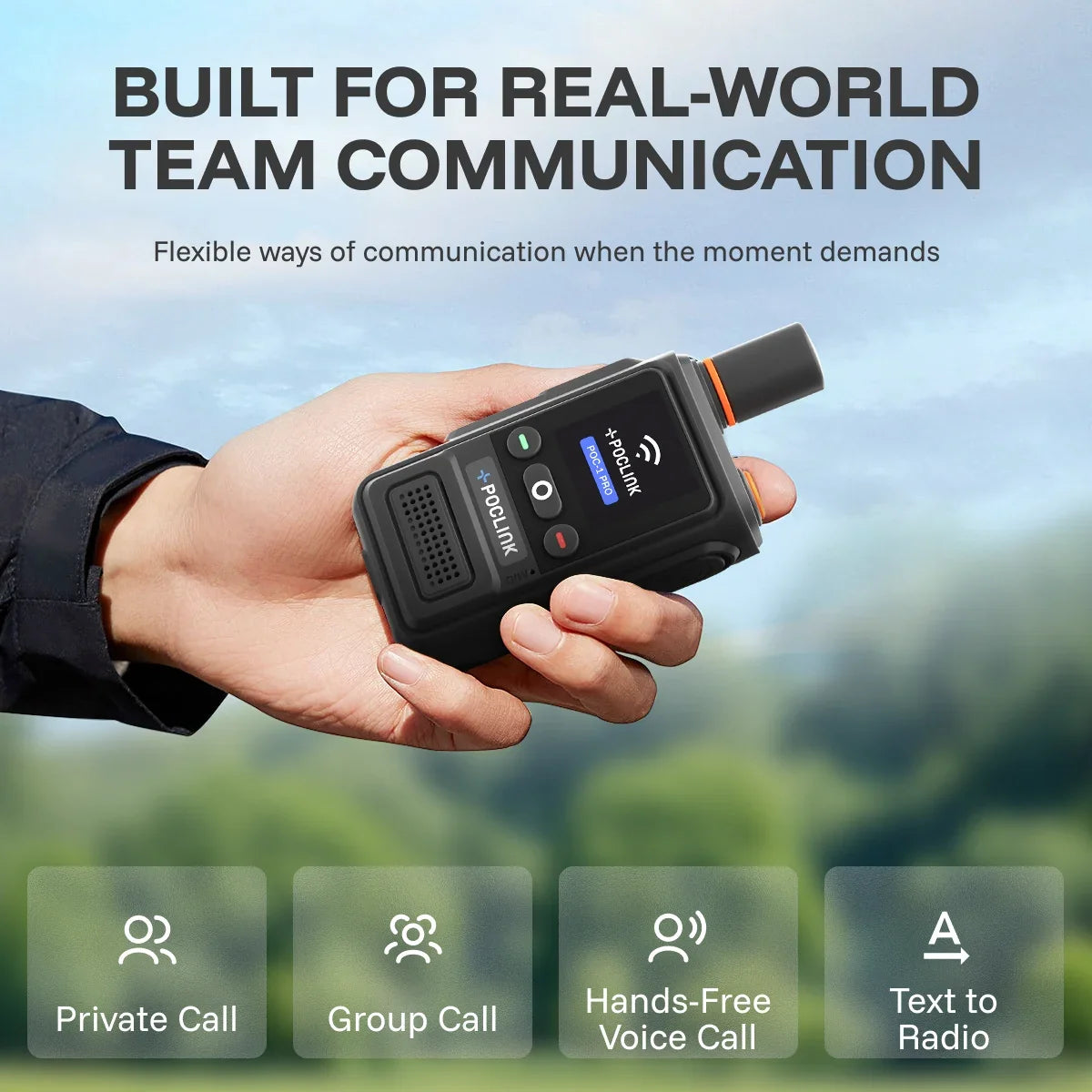 POC 1 Pro 4G WiFi Global Walkie Talkie Long Range Communication
