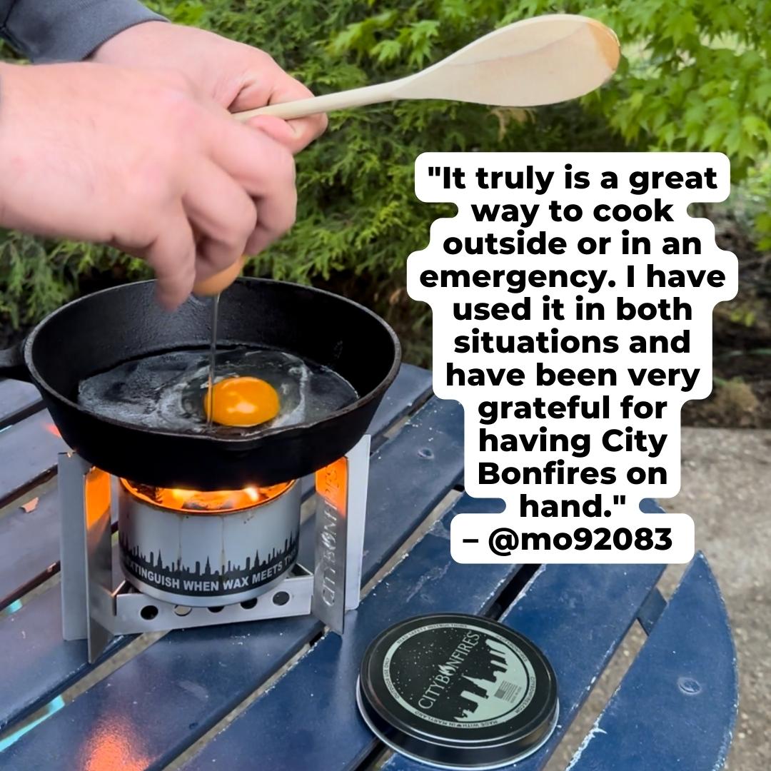 3-in-1 Stainless Steel Camp Cooker, Pot Stand & Reversible Trivet