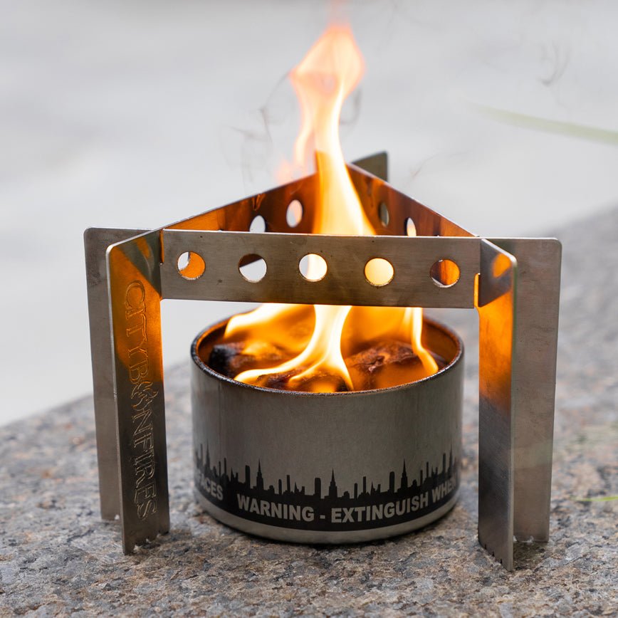 3-in-1 Stainless Steel Camp Cooker, Pot Stand & Reversible Trivet