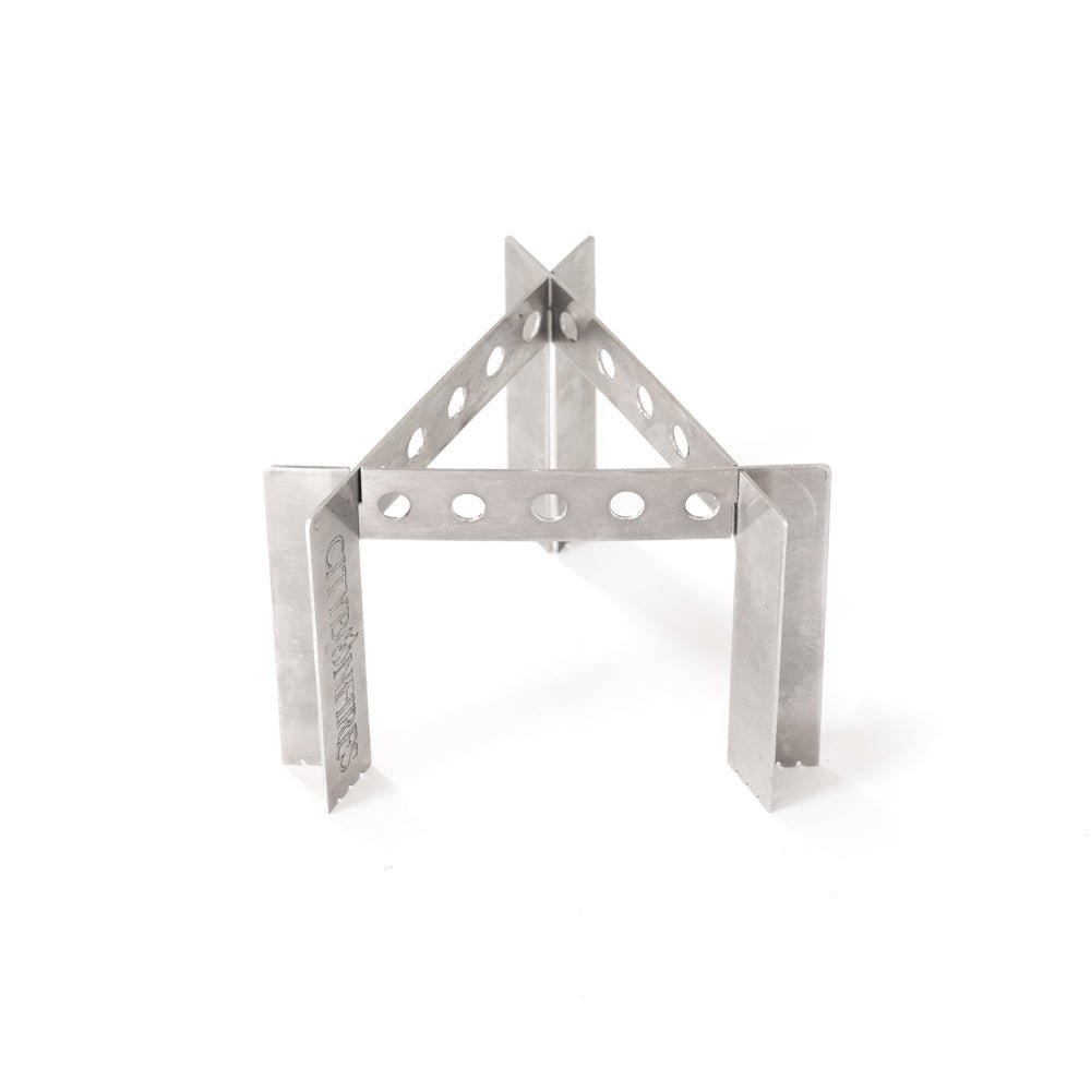 3-in-1 Stainless Steel Camp Cooker, Pot Stand & Reversible Trivet