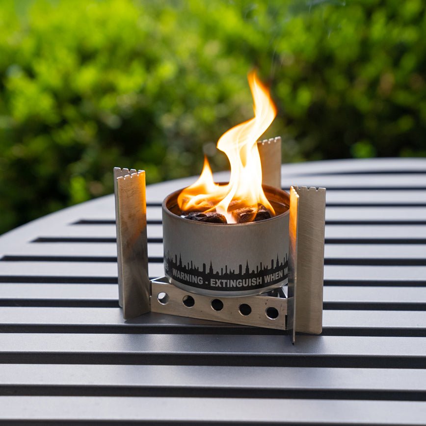 3-in-1 Stainless Steel Camp Cooker, Pot Stand & Reversible Trivet