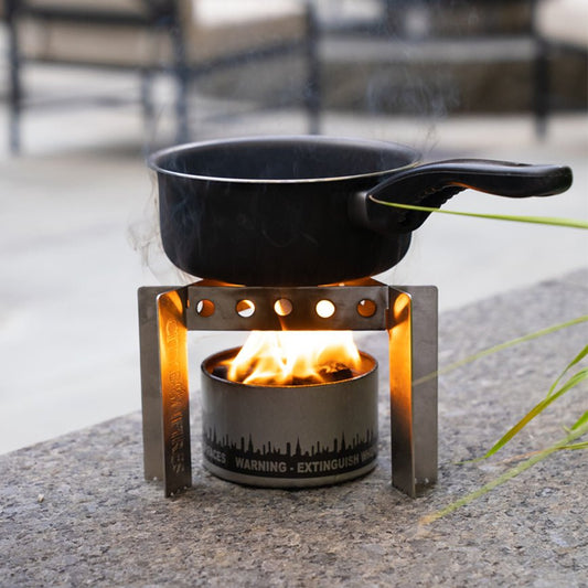 3-in-1 Stainless Steel Camp Cooker, Pot Stand & Reversible Trivet