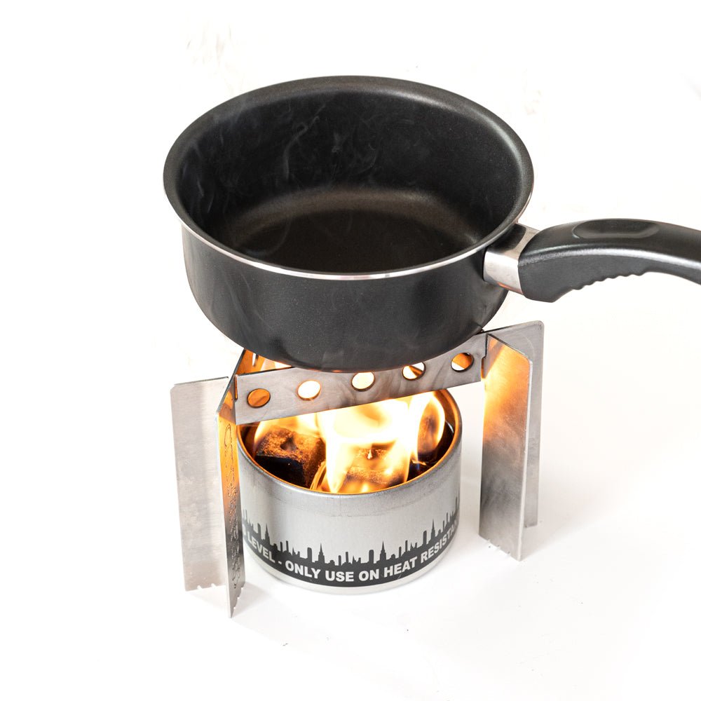 3-in-1 Stainless Steel Camp Cooker, Pot Stand & Reversible Trivet