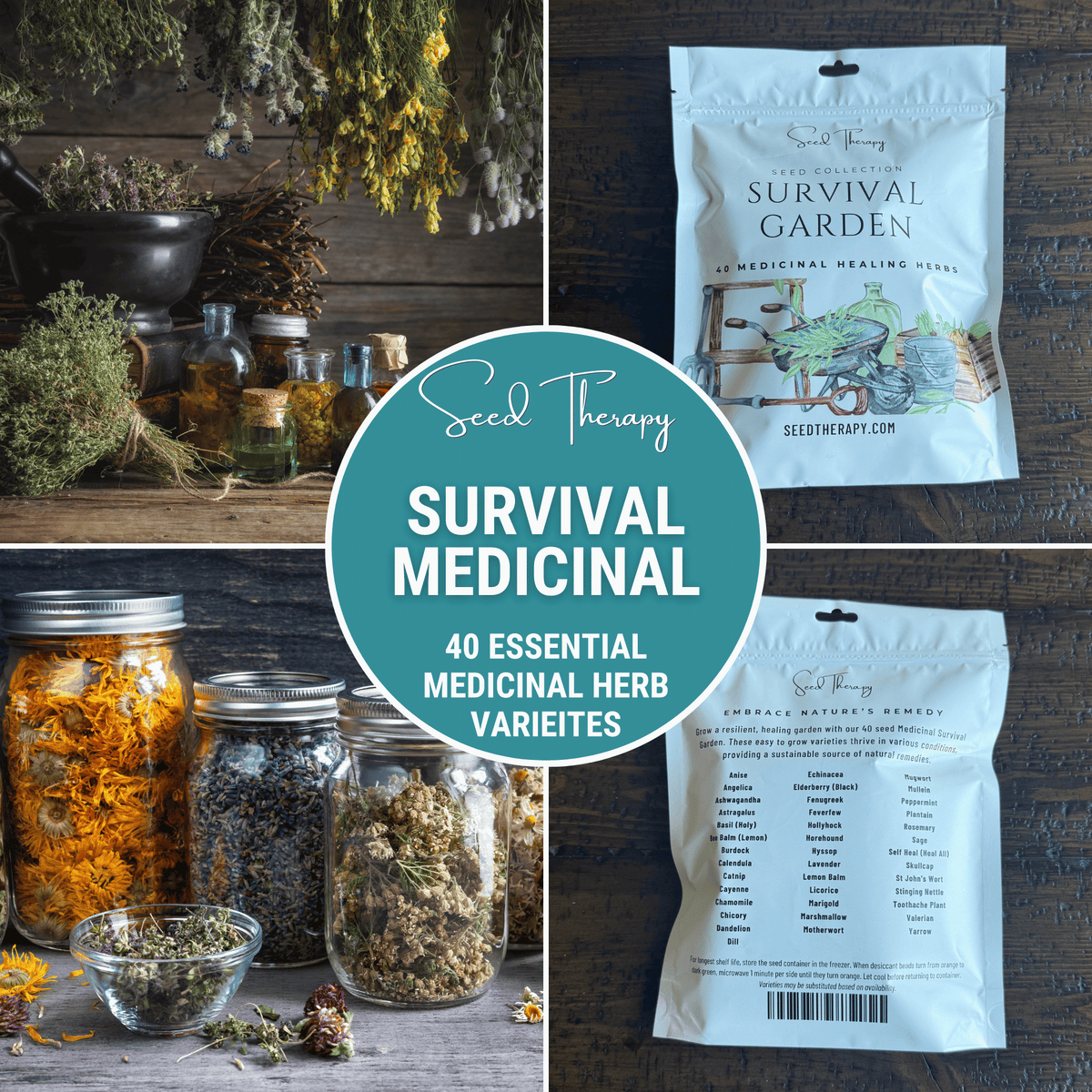 80-Variety Heirloom Survival Garden Seed Kit – 9,100+ Vegetable & Herb Seeds